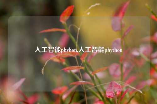 人工智能phyhon,人工智能phython