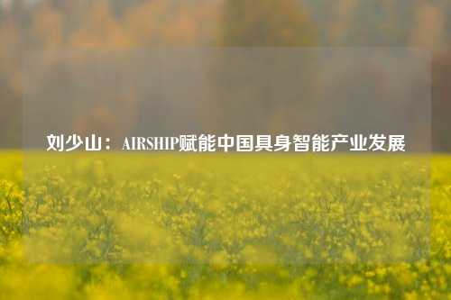 刘少山：AIRSHIP赋能中国具身智能产业发展