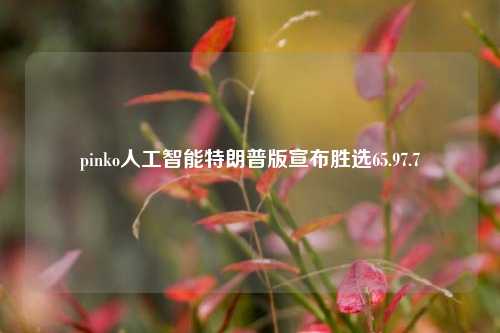 pinko人工智能特朗普版宣布胜选65.97.7