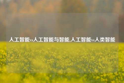 人工智能vs人工智能与智能,人工智能vs人类智能