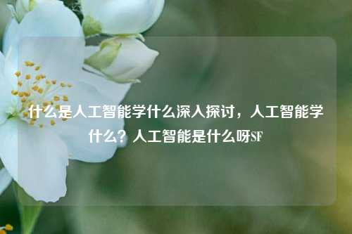 什么是人工智能学什么深入探讨，人工智能学什么？人工智能是什么呀SF