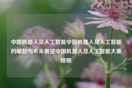 中国机器人及人工智能中国机器人及人工智能的崛起与未来展望中国机器人及人工智能大赛姚明