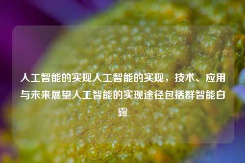 人工智能的实现人工智能的实现，技术、应用与未来展望人工智能的实现途径包括群智能白露