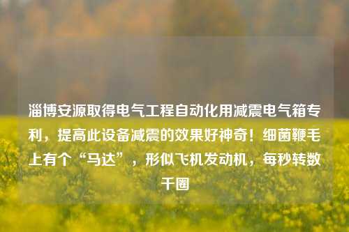 淄博安源取得电气工程自动化用减震电气箱专利，提高此设备减震的效果好神奇！细菌鞭毛上有个“马达”，形似飞机发动机，每秒转数千圈