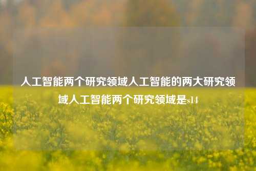 人工智能两个研究领域人工智能的两大研究领域人工智能两个研究领域是s14